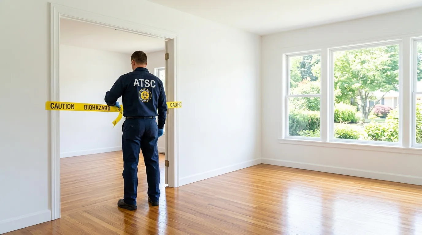 Certified biohazard cleanup crew performing Decomposition Cleanup in Avocado Heights
